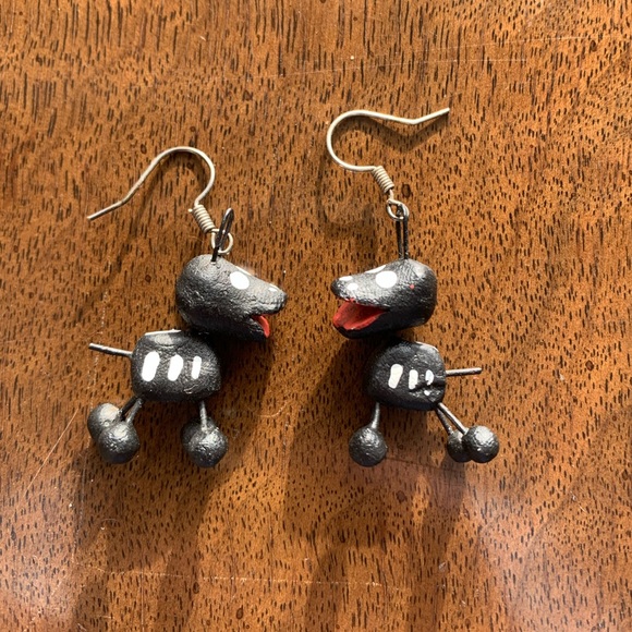 DAY OF THE DEAD DOG EARRINGS - Picture 1 of 5